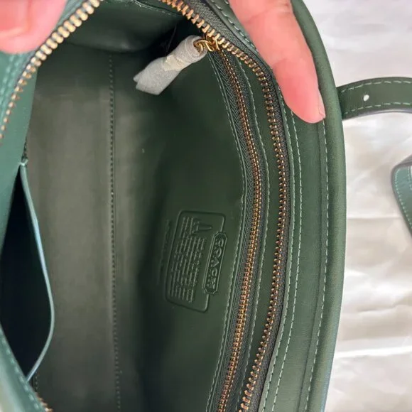 COACH Swing Zip Bag in Hunter Green - Picture 3 of 11